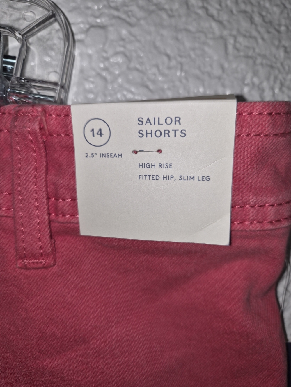 Target Women's Raspberry Red Jean Shorts - Picture 4 of 5